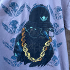 Local Artist- Trevor Phillips- Gold Chain Crow Print T-shirt