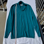 Size L Alia Fine Knit Sweater with Folded Collar