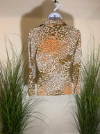 SUPER RARE !! Women's Vintage Tyebs 1970's 4 Button Up Collared Long Sleeve Shirt