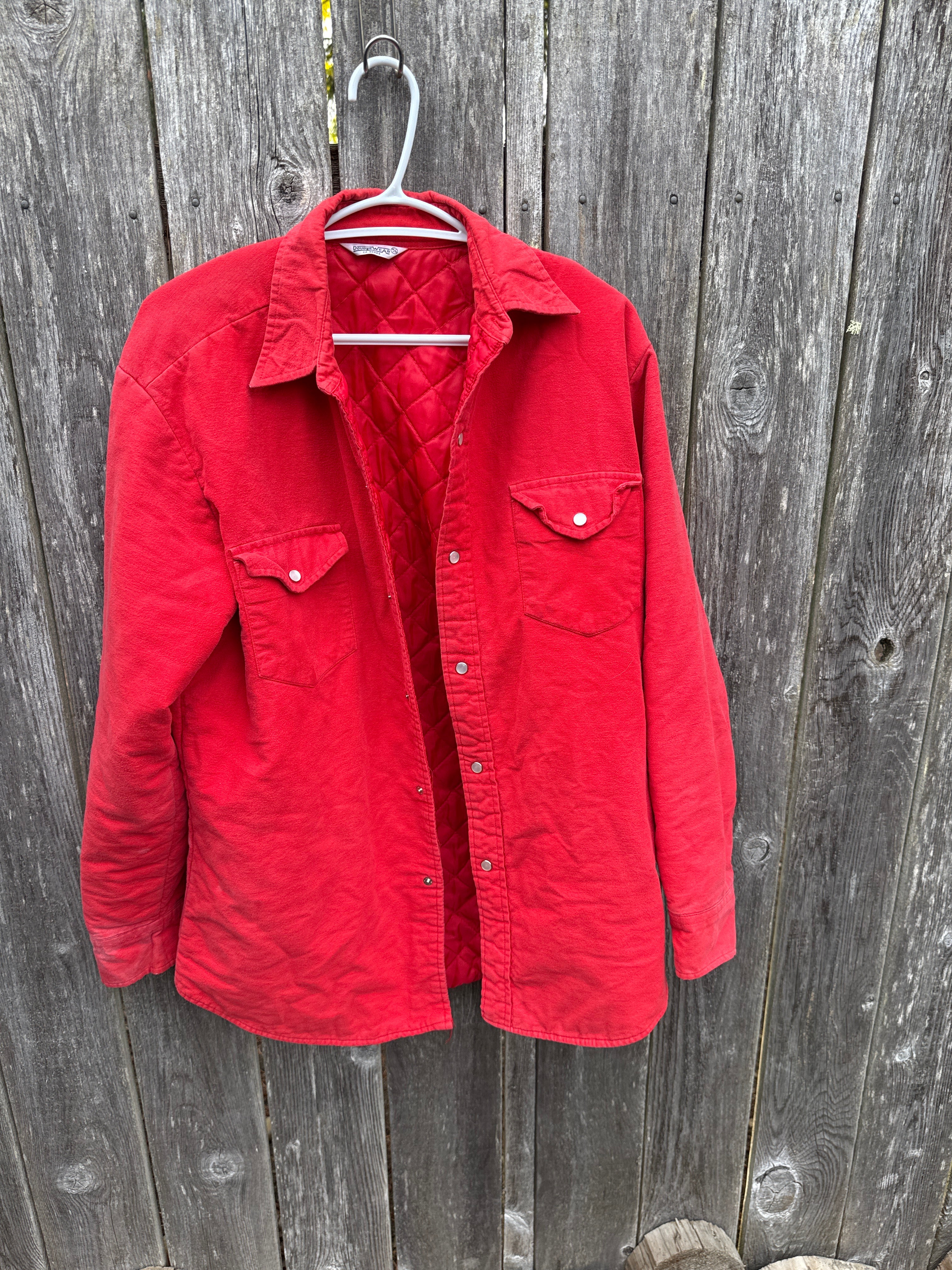 Size M DoubleWear Faded Red Mac Jacket