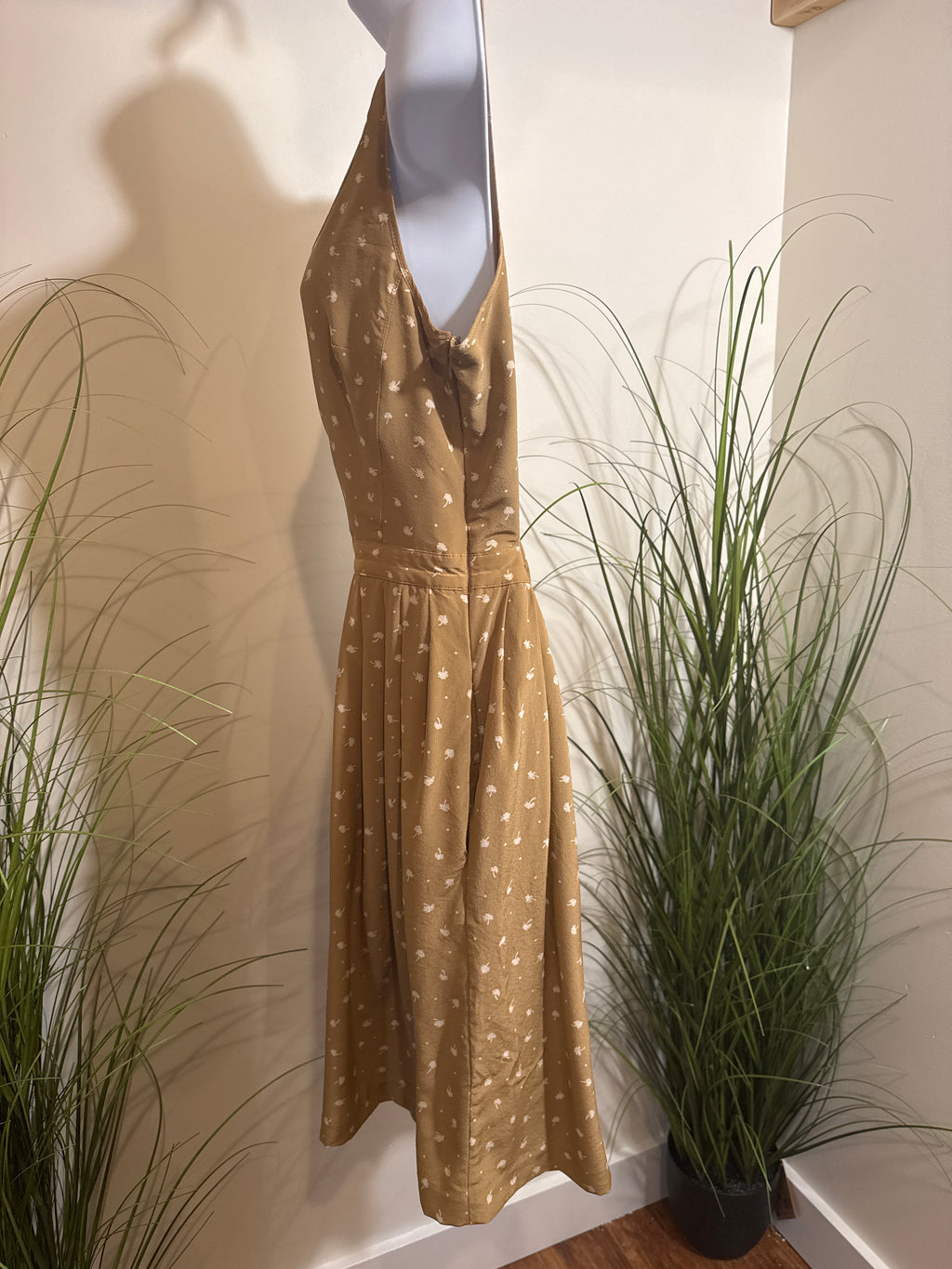 Club Monaco Silk Sleeveless Dress- Open Low Back