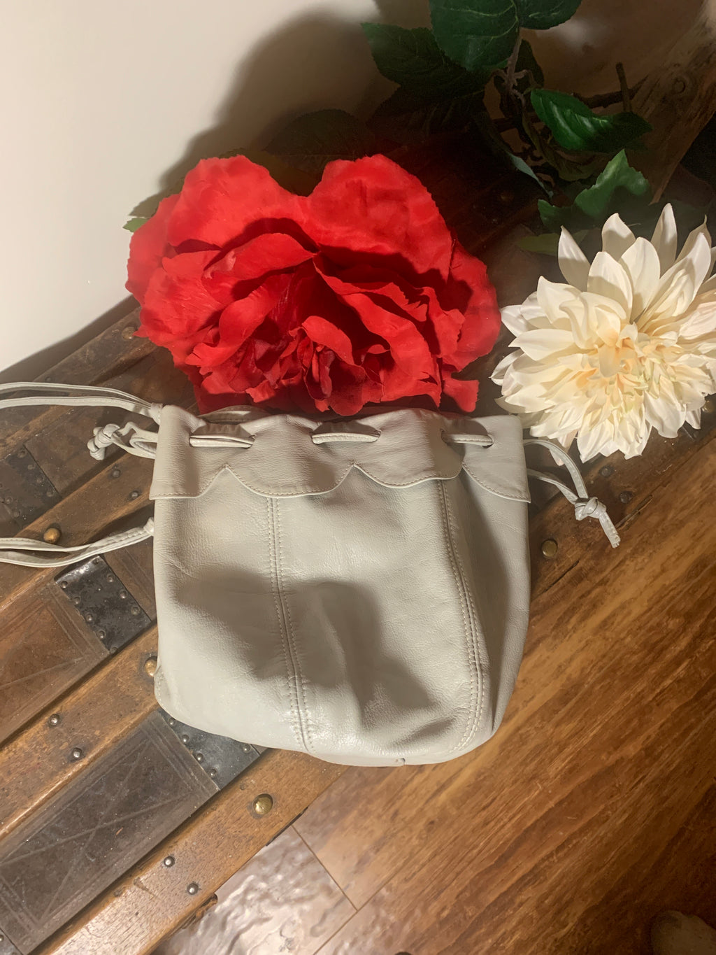 Vintage Leather Bucket Bag