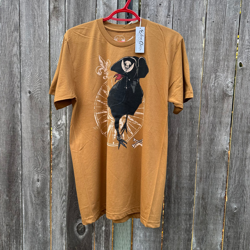 Local Artist- Trevor Phillips- Pirate Crow Print T-shirt