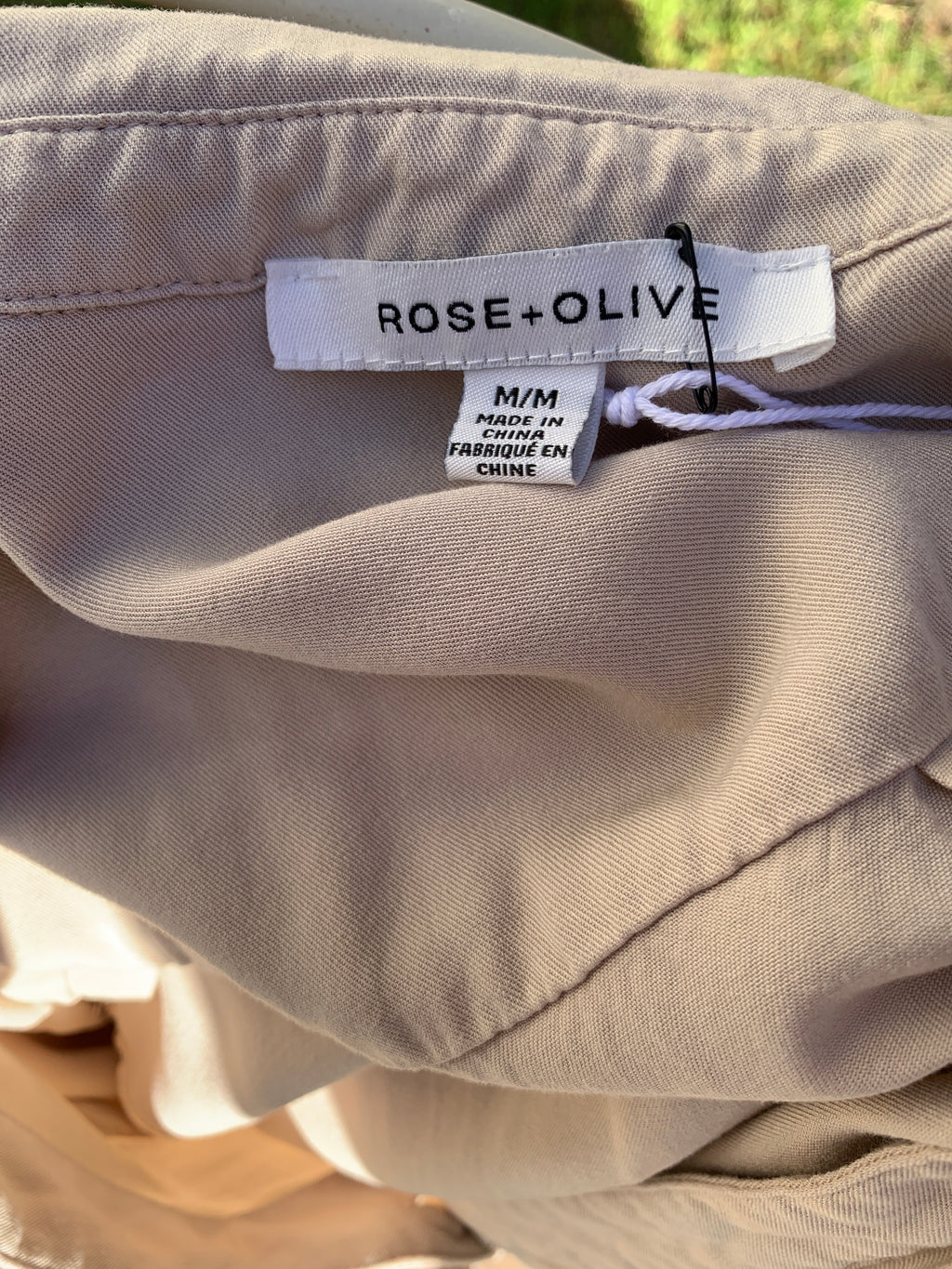 Rose & Olive Short Sleeve Button-Up Shirt