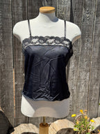 Size S Black Spaghetti Strap French Maid Camisole