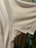Selective 100% Silk Short Sleeve Collared V-neck Top