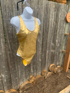 Size L Gold One Piece Swim Suit