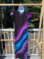Tie Dye Dress- cut out shoulders & pockets