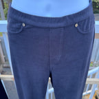 Size M Hue Black Suede Look Leggings