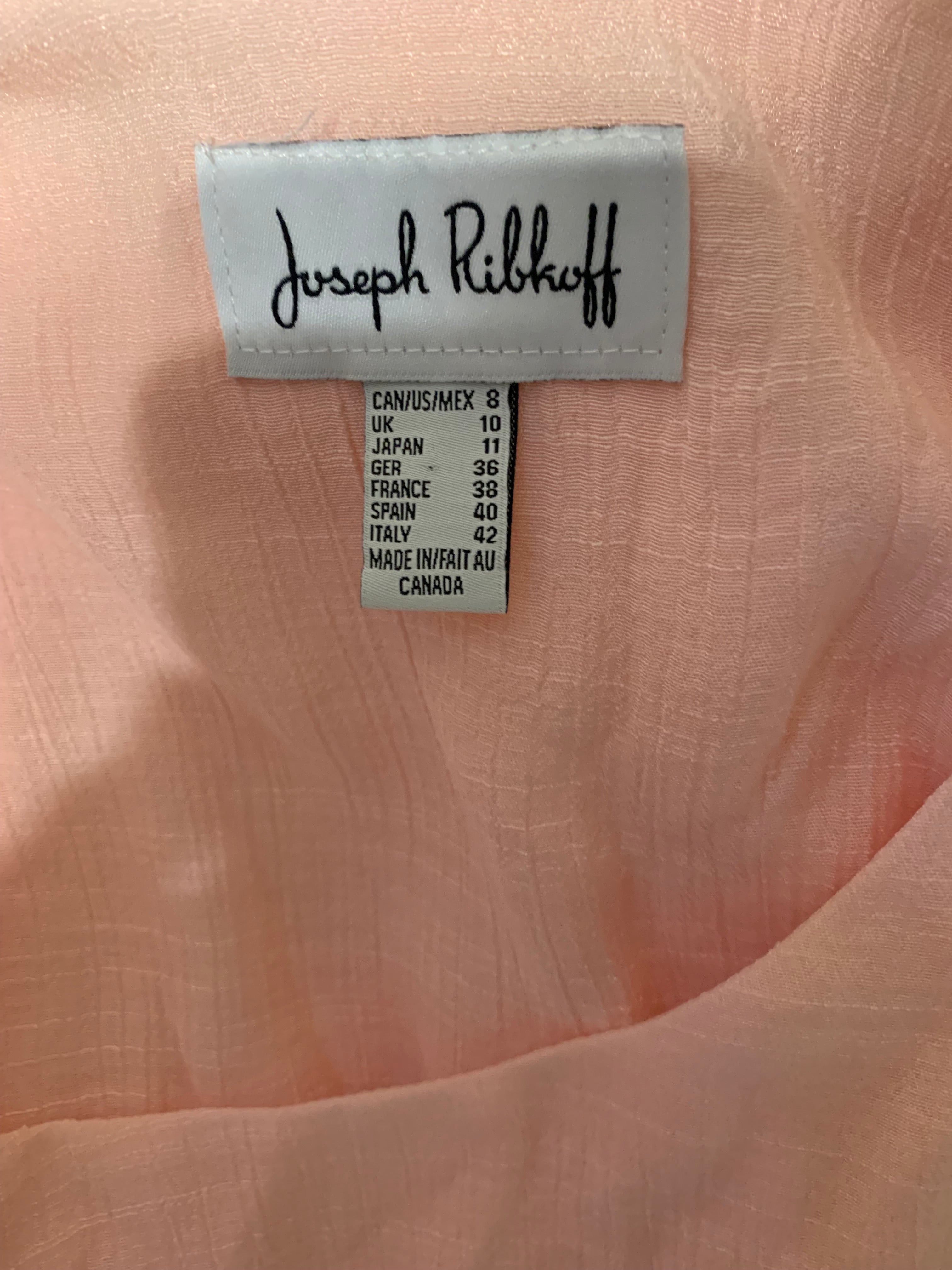 Size 8 Joseph Ribkoff Ruffled A-Symmetrical Cuff Blouse