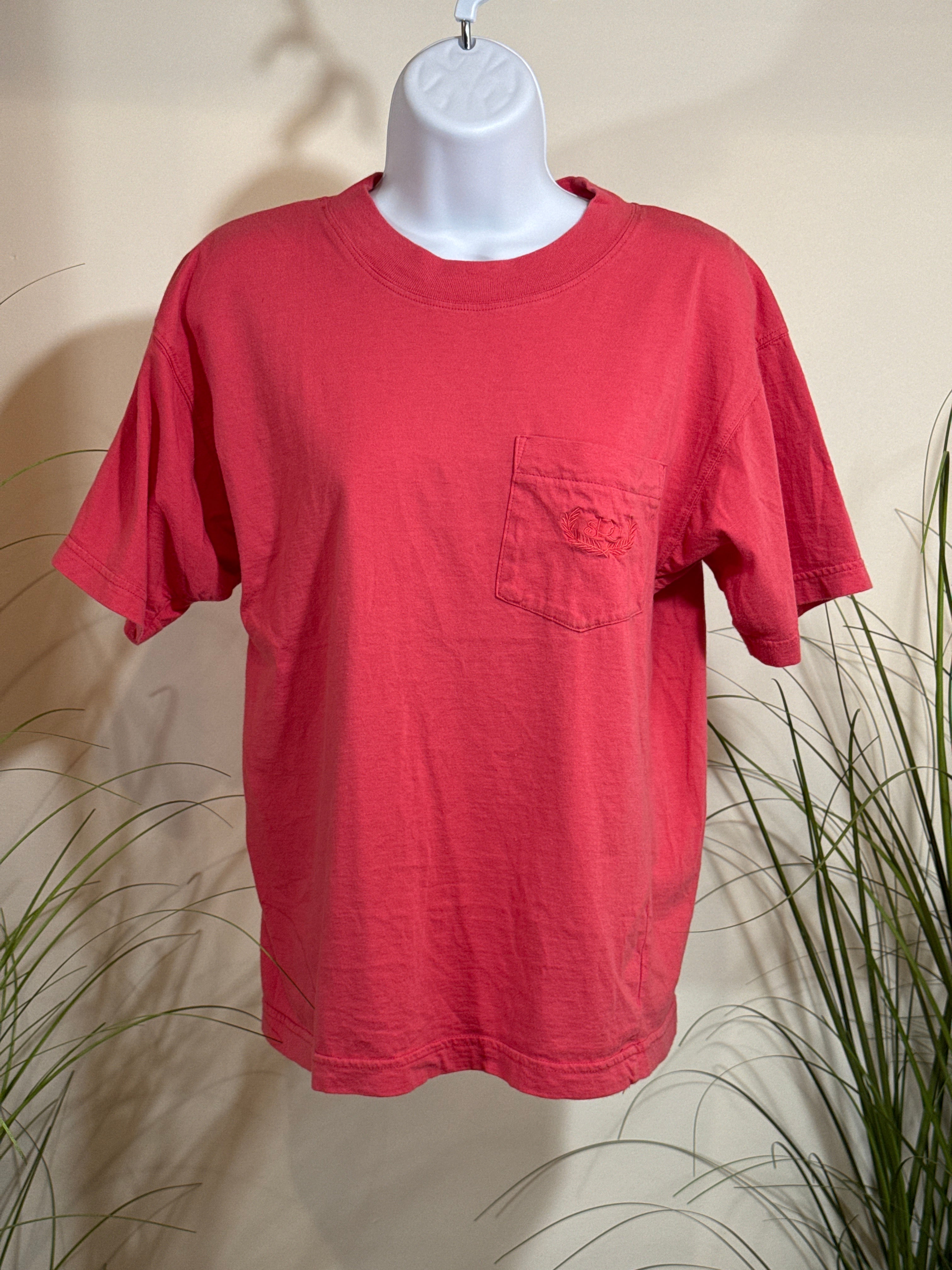 Vintage 90s Paris Sport Club Embroidered Pocket T-Shirt