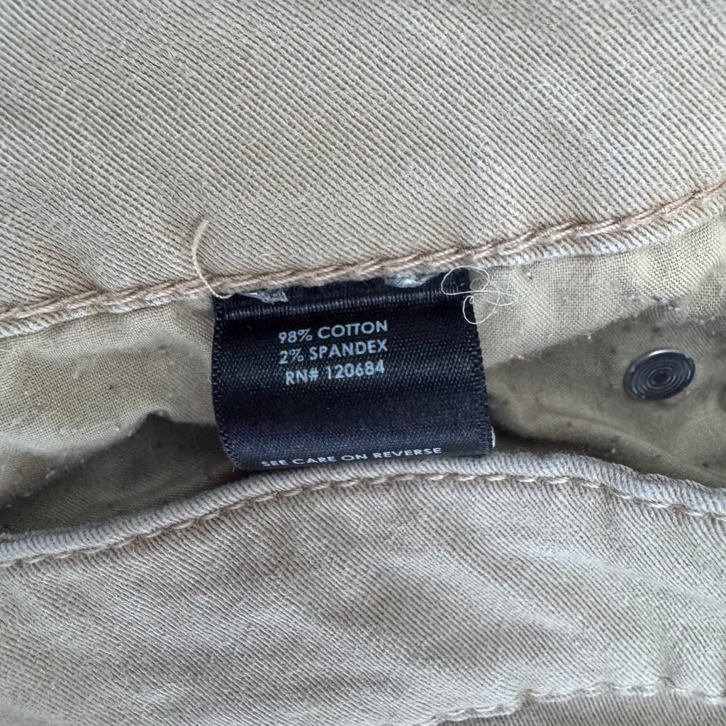 Size 11 Vintage Y2K Lovesick Beige Jeans with Skull Detail