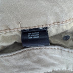 Size 11 Vintage Y2K Lovesick Beige Jeans with Skull Detail