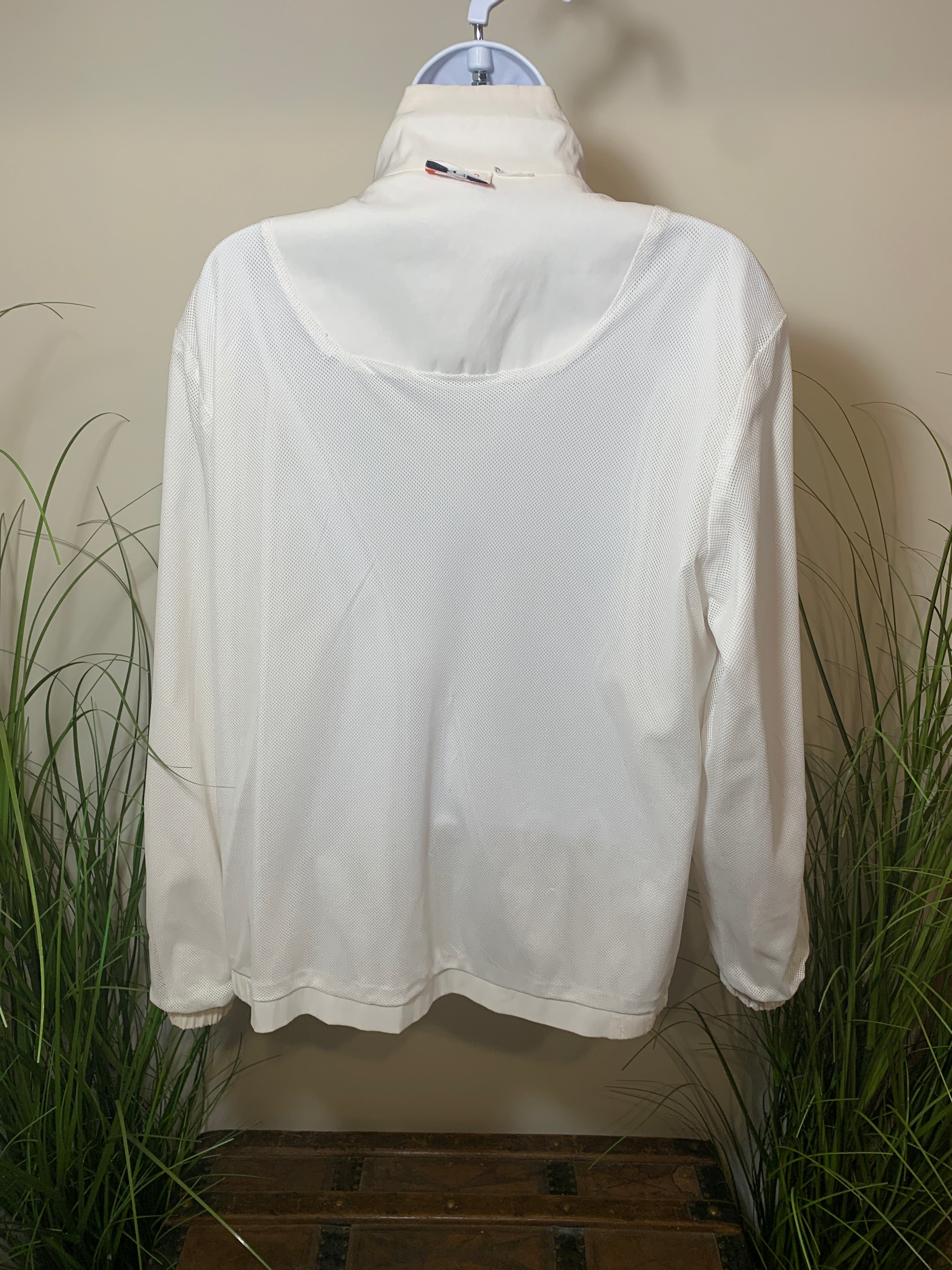 Vintage Alia Sport Mesh Lined Windbreaker With Floral and Butterfly Print