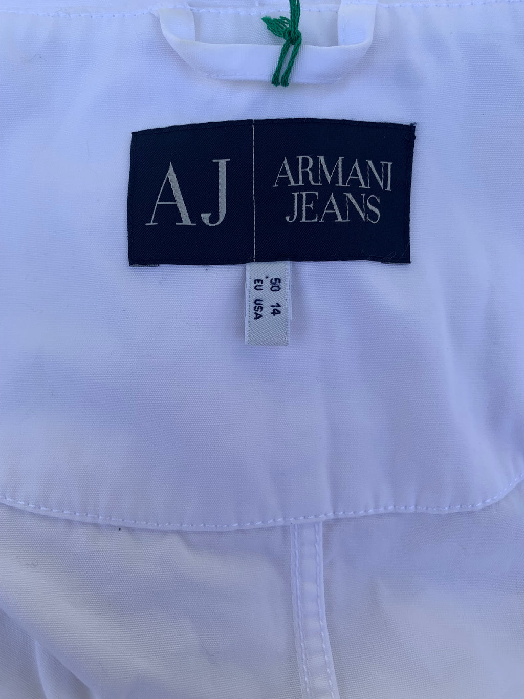 Armani Jeans Hooded White Jacket