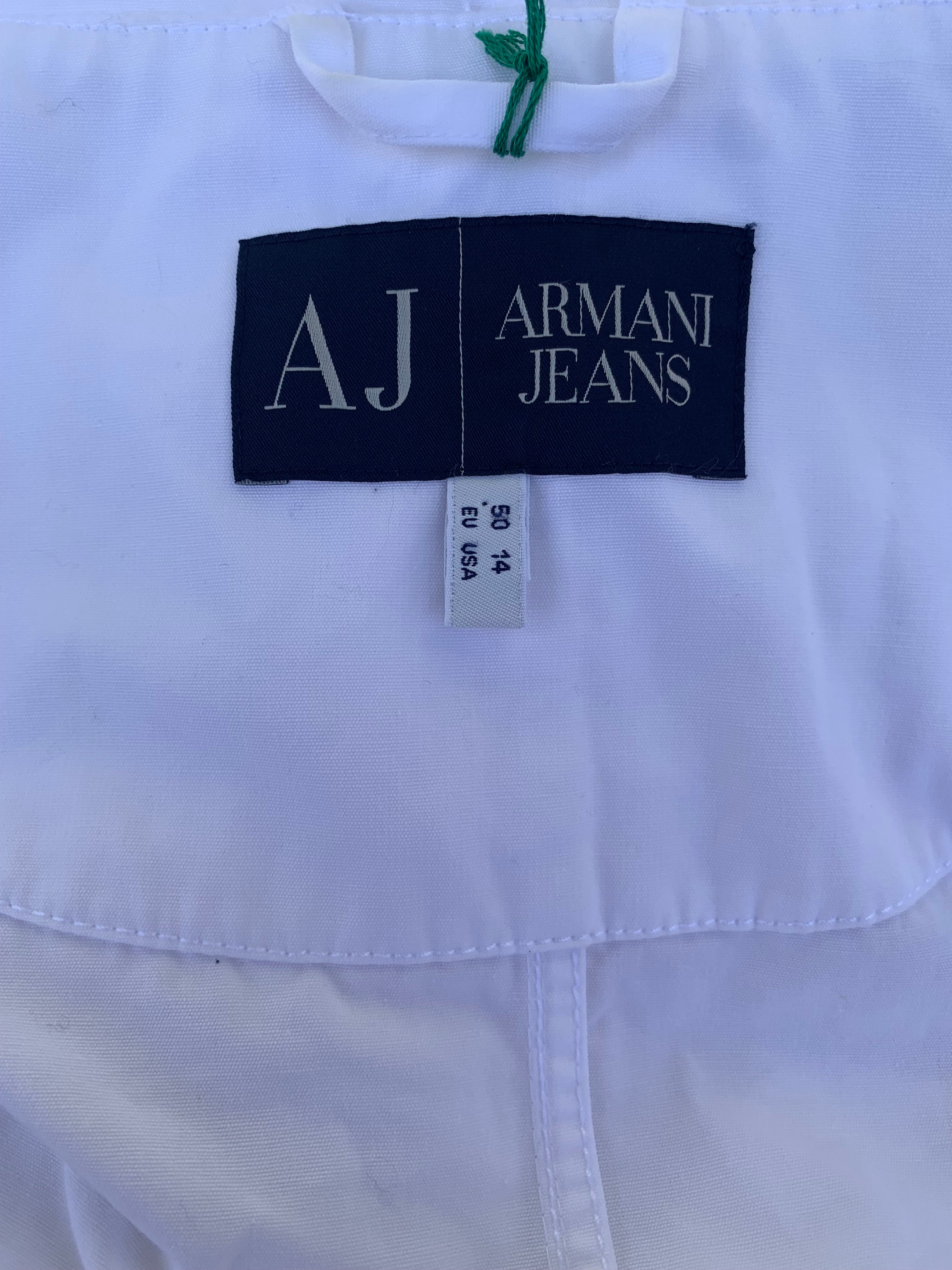 Armani Jeans Hooded White Jacket