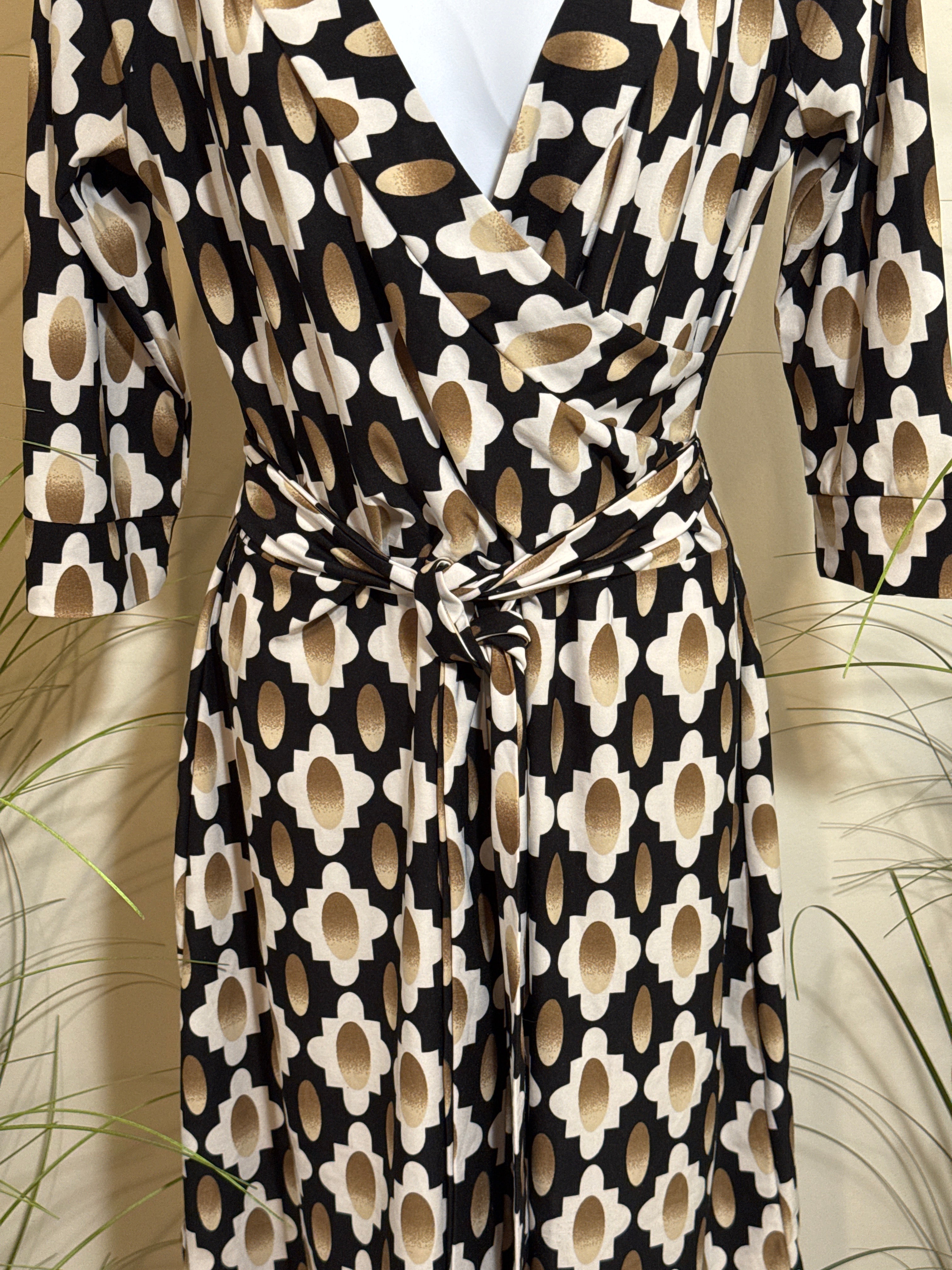 Vintage Beechers Brook New York 3/4 Sleeve Dress- Faux Wrap