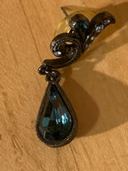Vintage Inspired Teardrop Dangle Earrings and Matching Necklace and Bracelet