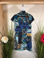 Papa Vancouver Shift Dress- Multi Coloured Pattern
