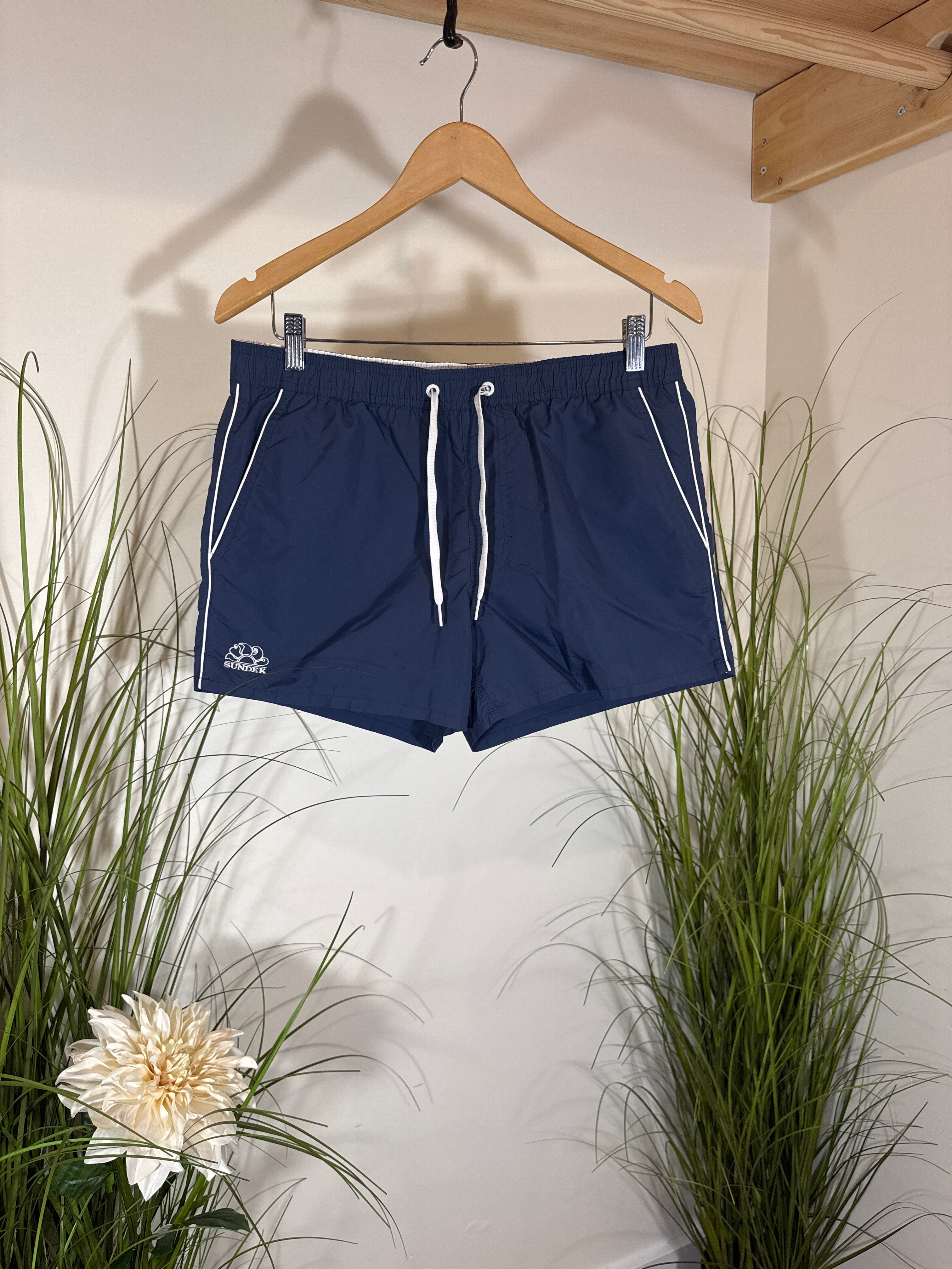 Sundek Navy Blue Vintage Style Boardshorts