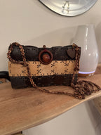 80"s Vintage Coconut Shell Purse