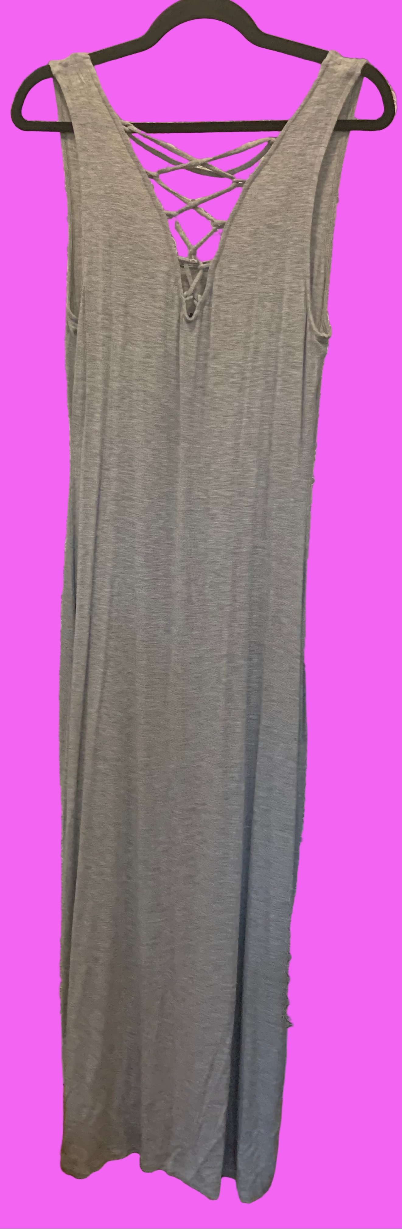 KISMET Fitted Gray Maxi Dress - Consigned with VARDO Vintage & Valuables vvvardo.ca