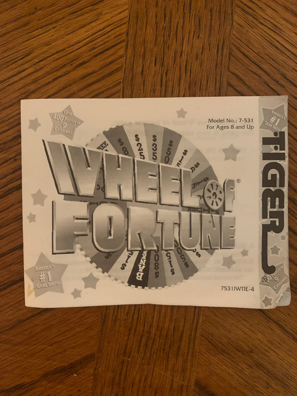 Wheel Fortune Handheld Game by Tiger