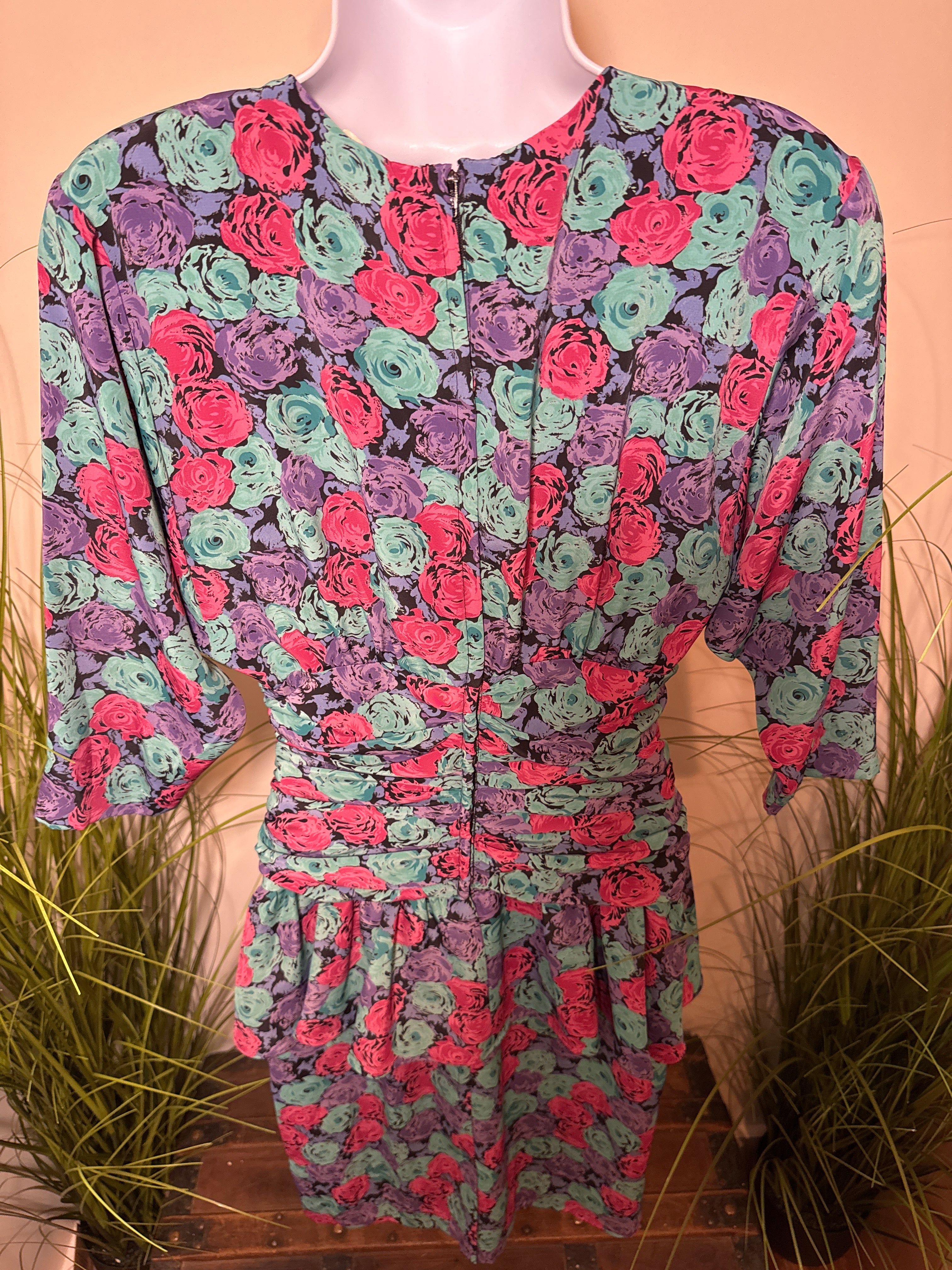 Pantel 80’s Vintage Peplum Dress