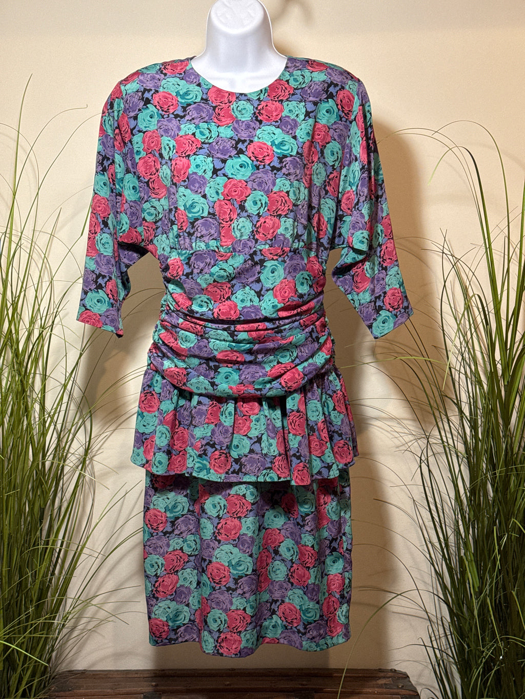 Pantel 80’s Vintage Peplum Dress