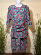 Pantel 80’s Vintage Peplum Dress