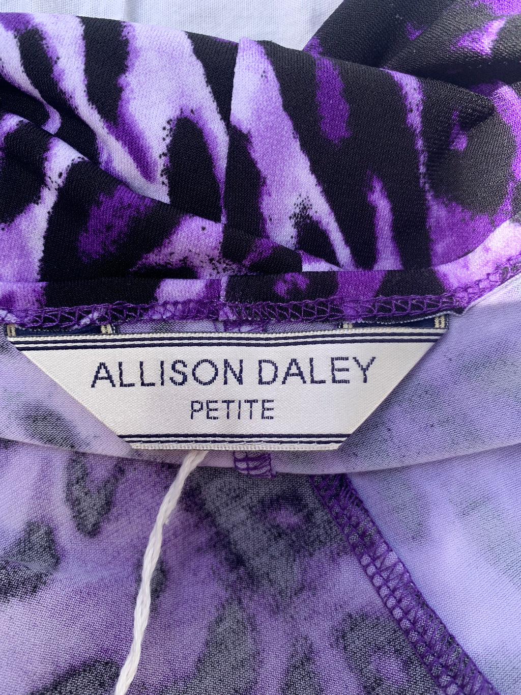 Allison Daley Purple Leopard Dress