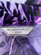 Allison Daley Purple Leopard Dress