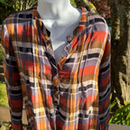 Plaid Rayon Dress Size L