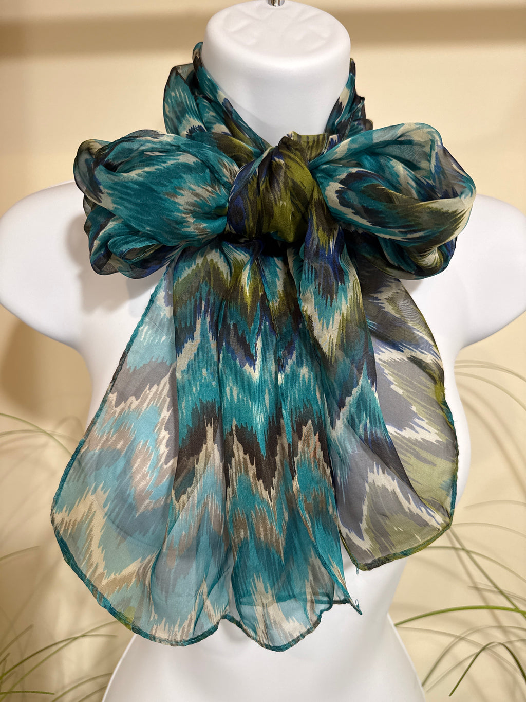 Sheer Long Rectangular Scarf