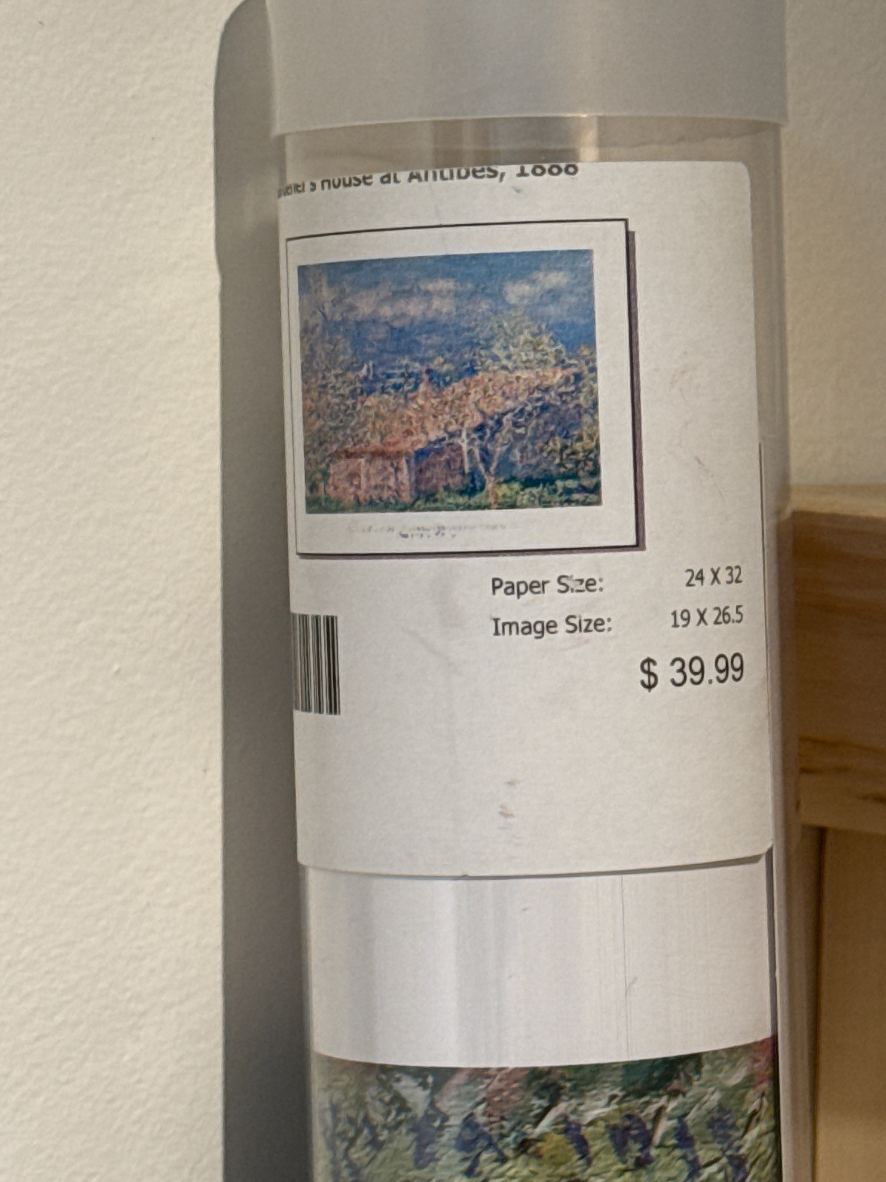 Monet Gardener's House at Antibes 1888 Print