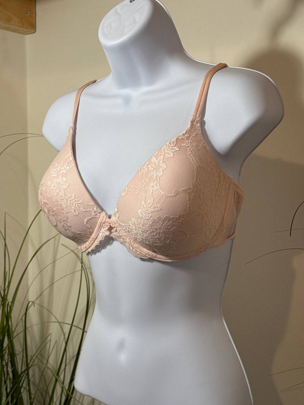 Vassarette Underwire Lightly Padded Bra- Pink