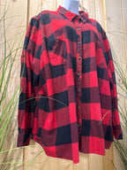 Natural Reflections Red & Black Flannel Shirt