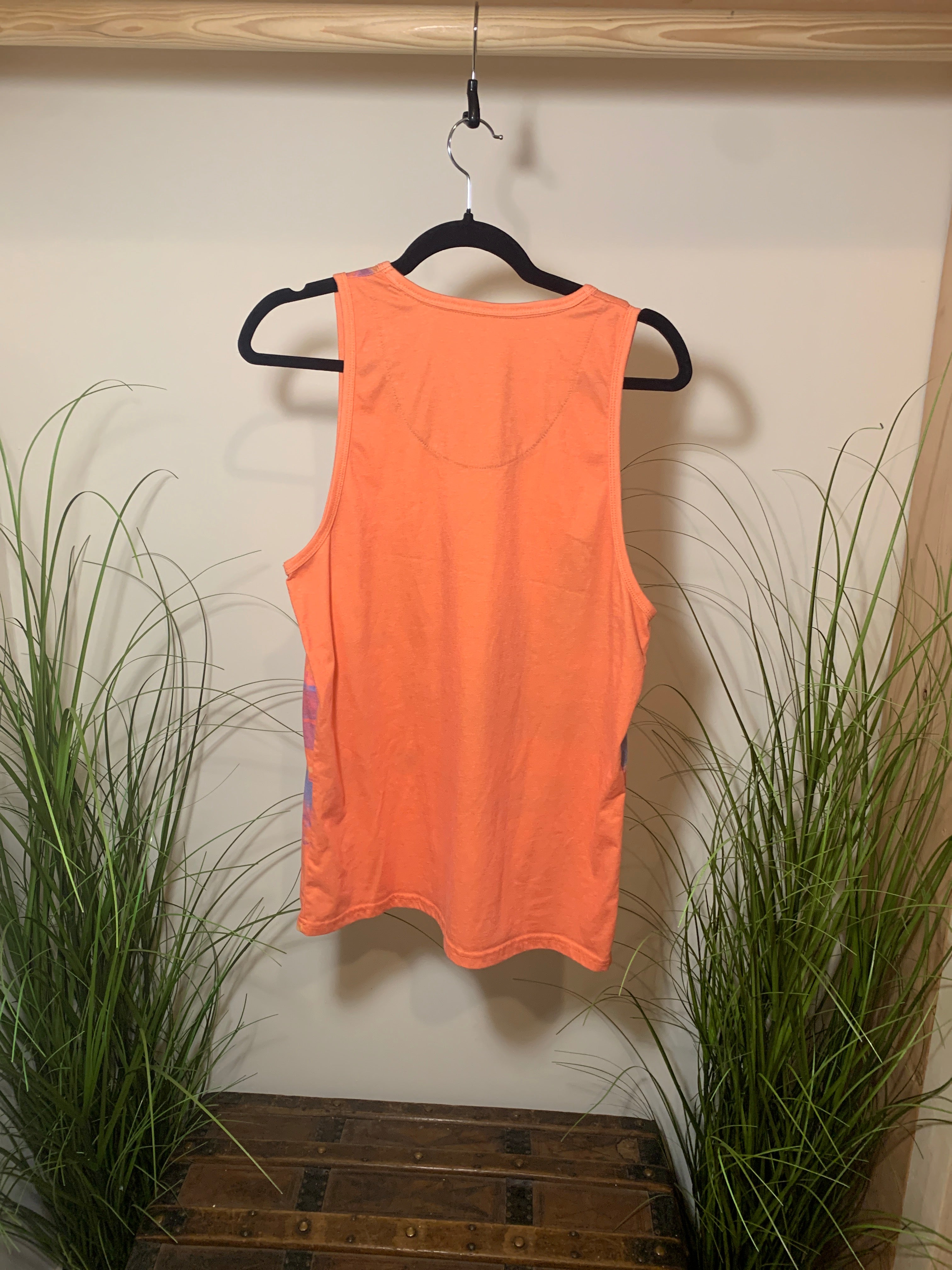 Size S Men's Kolby Tropical Print Tank Top