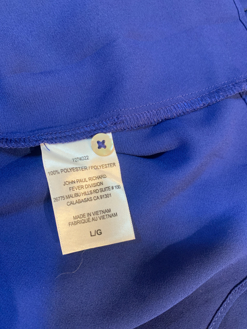 Cristina B- Royal Blue Blouse