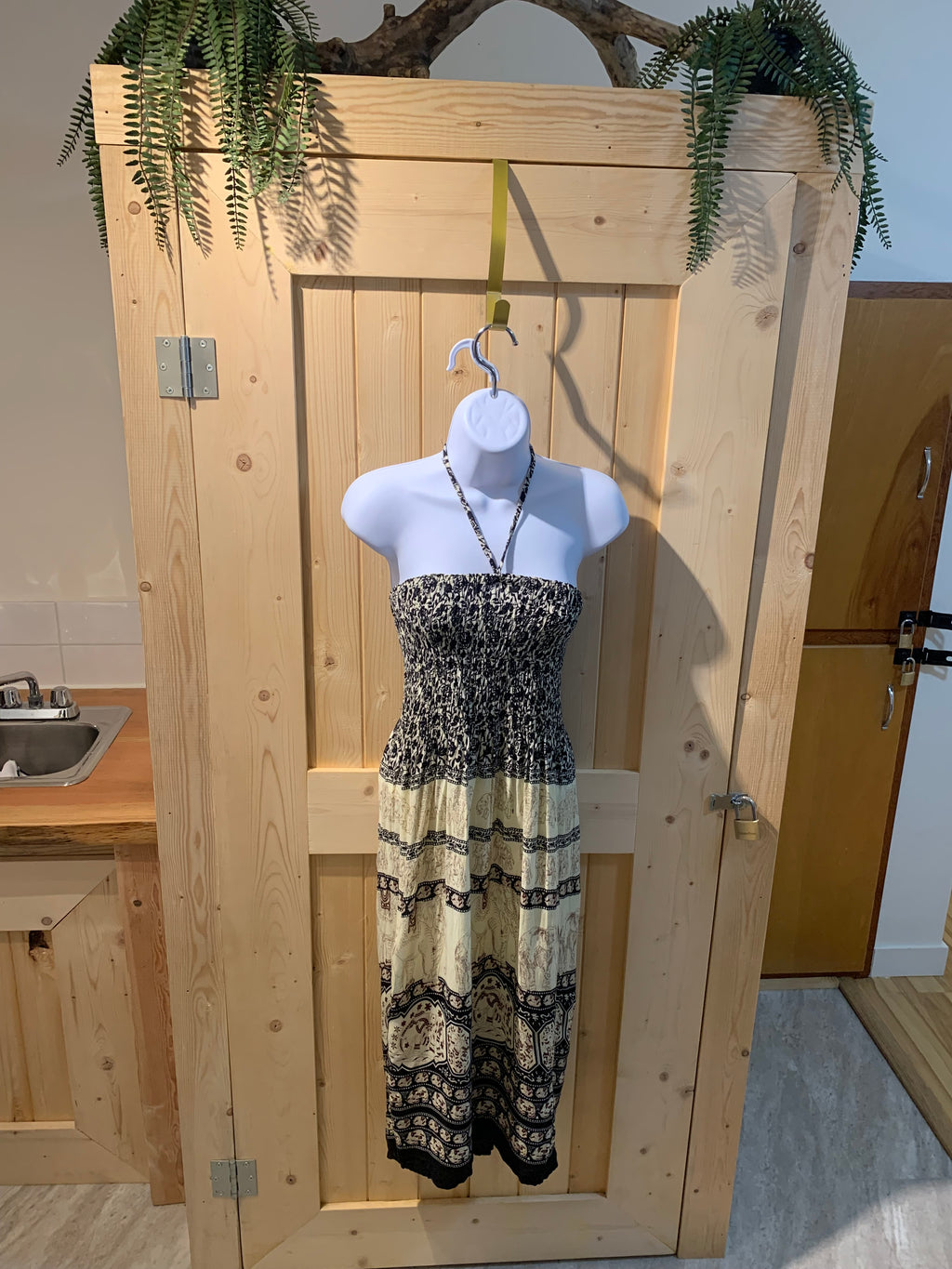 Halter Top Elephant Print Dress