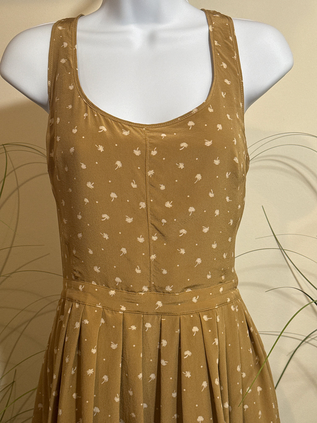 Club Monaco Silk Sleeveless Dress- Open Low Back