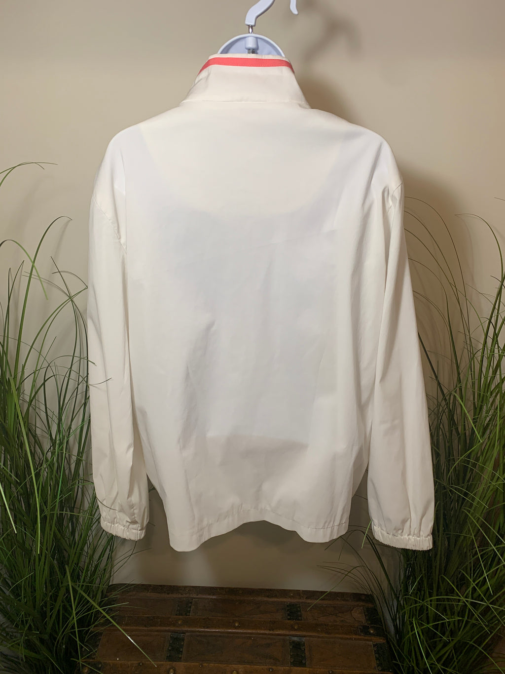 Vintage Alia Sport Mesh Lined Windbreaker With Floral and Butterfly Print
