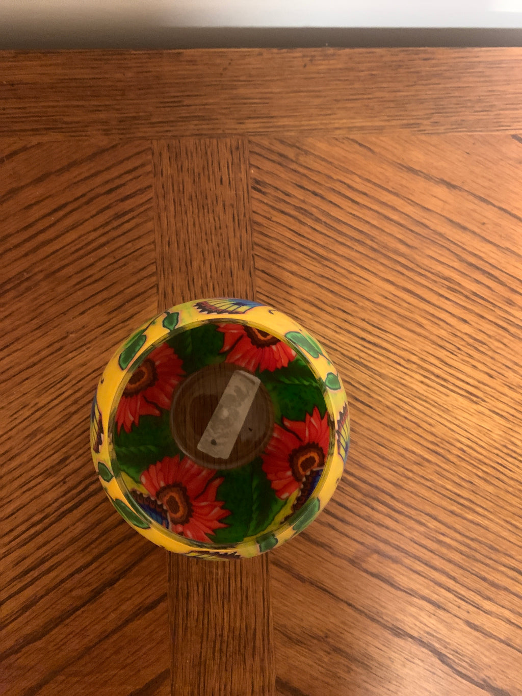 Butterfly Flower Glass Tea Light Holder
