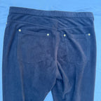 Size M Hue Black Suede Look Leggings