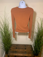 Size S Streetwear Society Ribbed Long Sleeve T-Shirt
