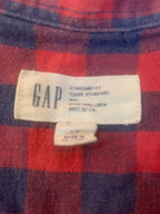 Size L Men's Gap Short Sleeve Checkered Button Up Shirt