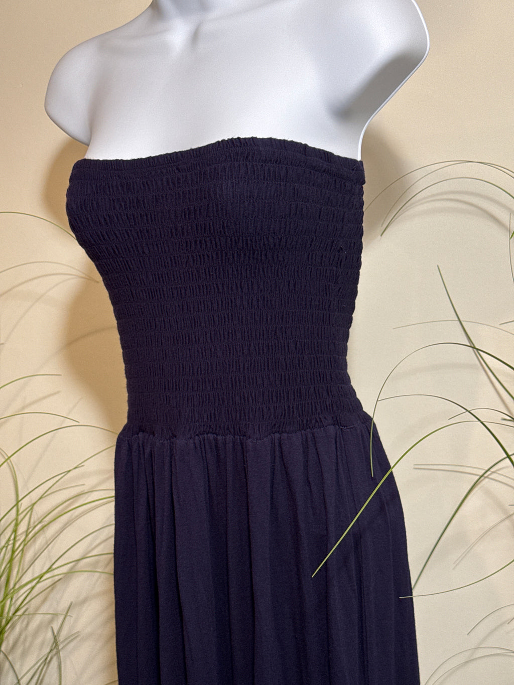 Colour Block Maxi Tube Dress