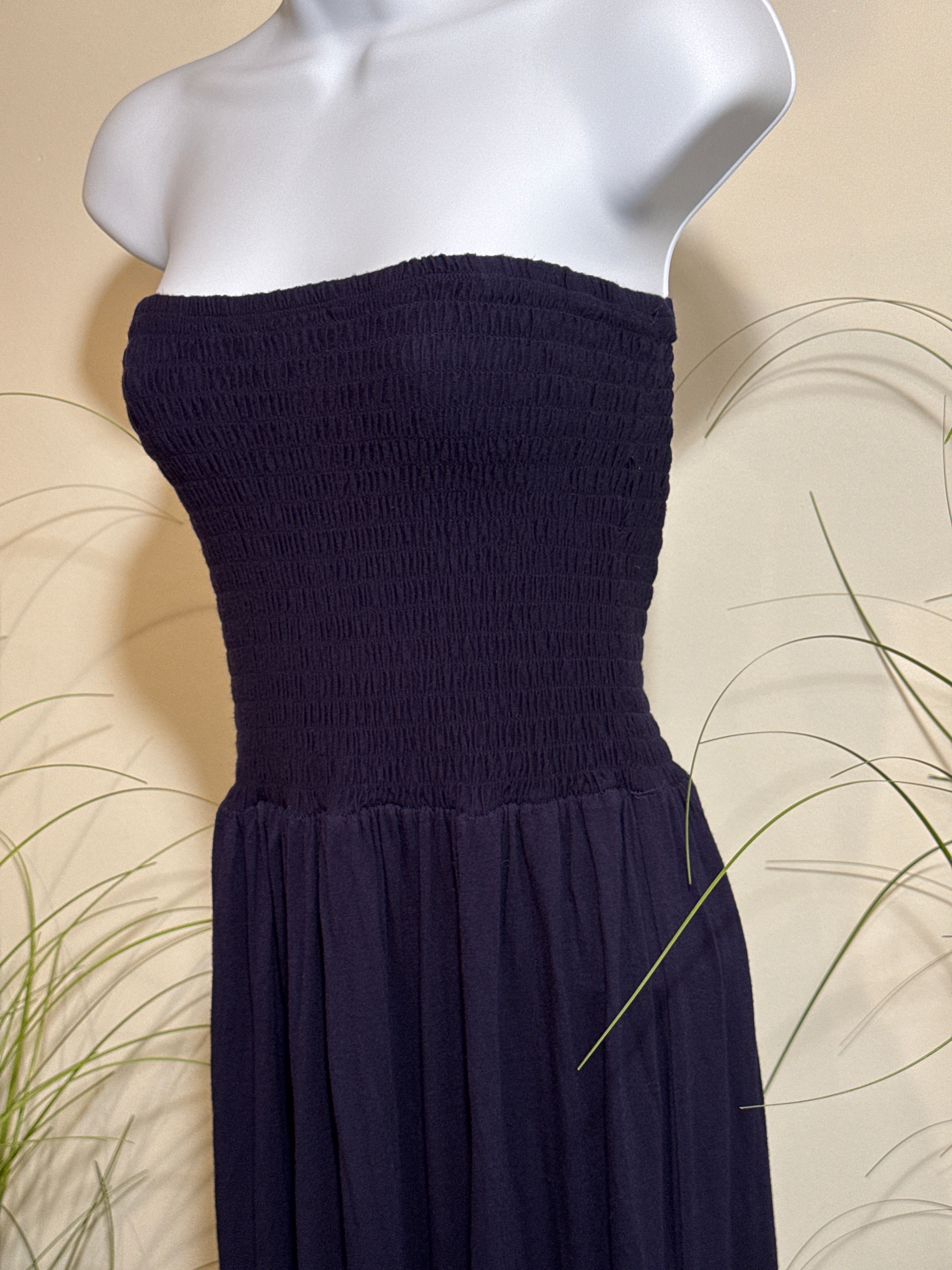 Colour Block Maxi Tube Dress