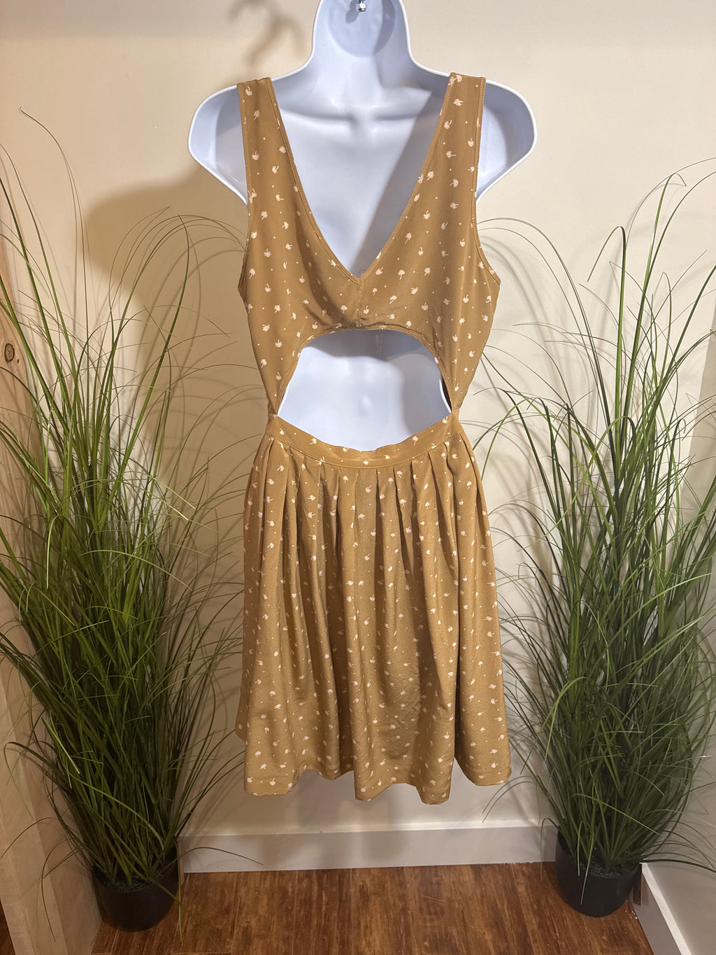 Club Monaco Silk Sleeveless Dress- Open Low Back