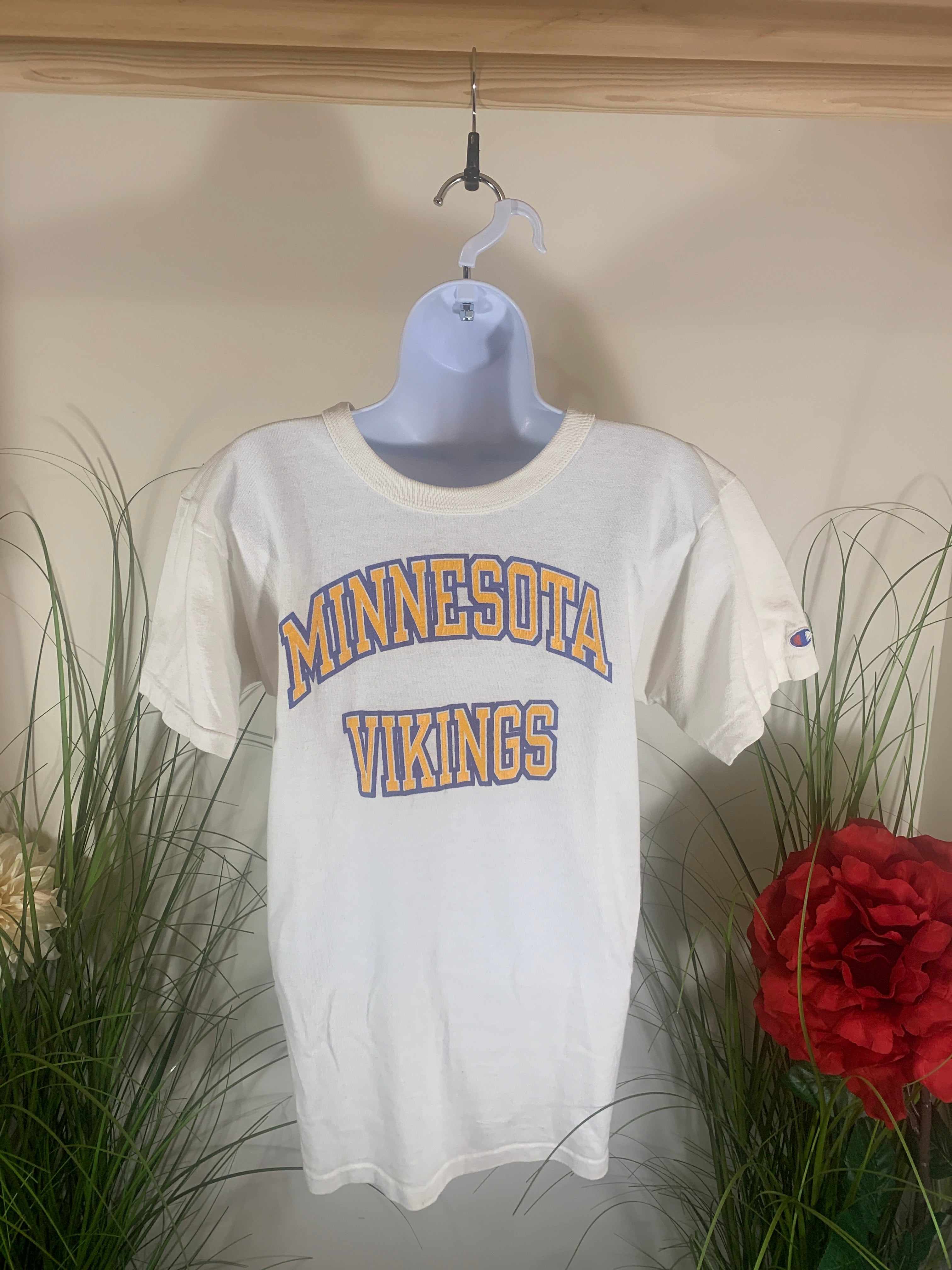 Size M Men's 80's/90's Champion Single Stitch Vintage Minnesota Vikings Tshirt